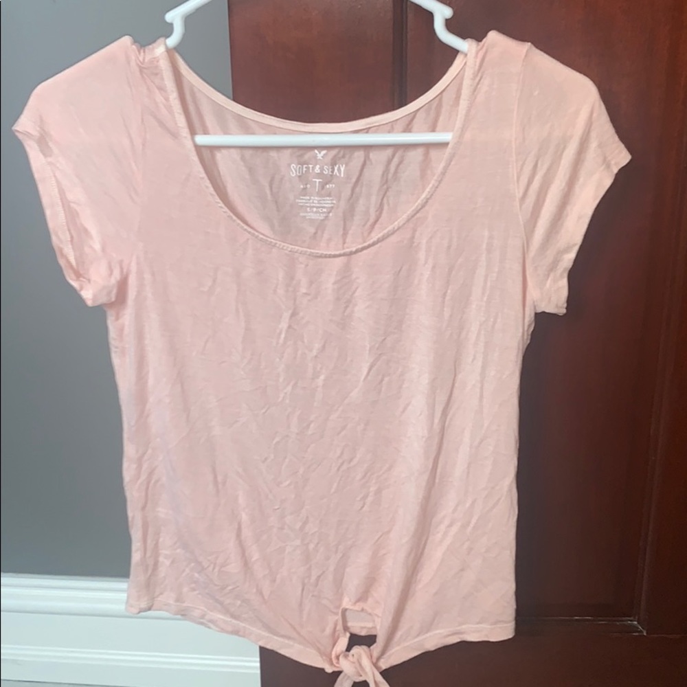 American Eagle Tie in the front Soft &Sexy T-shirt